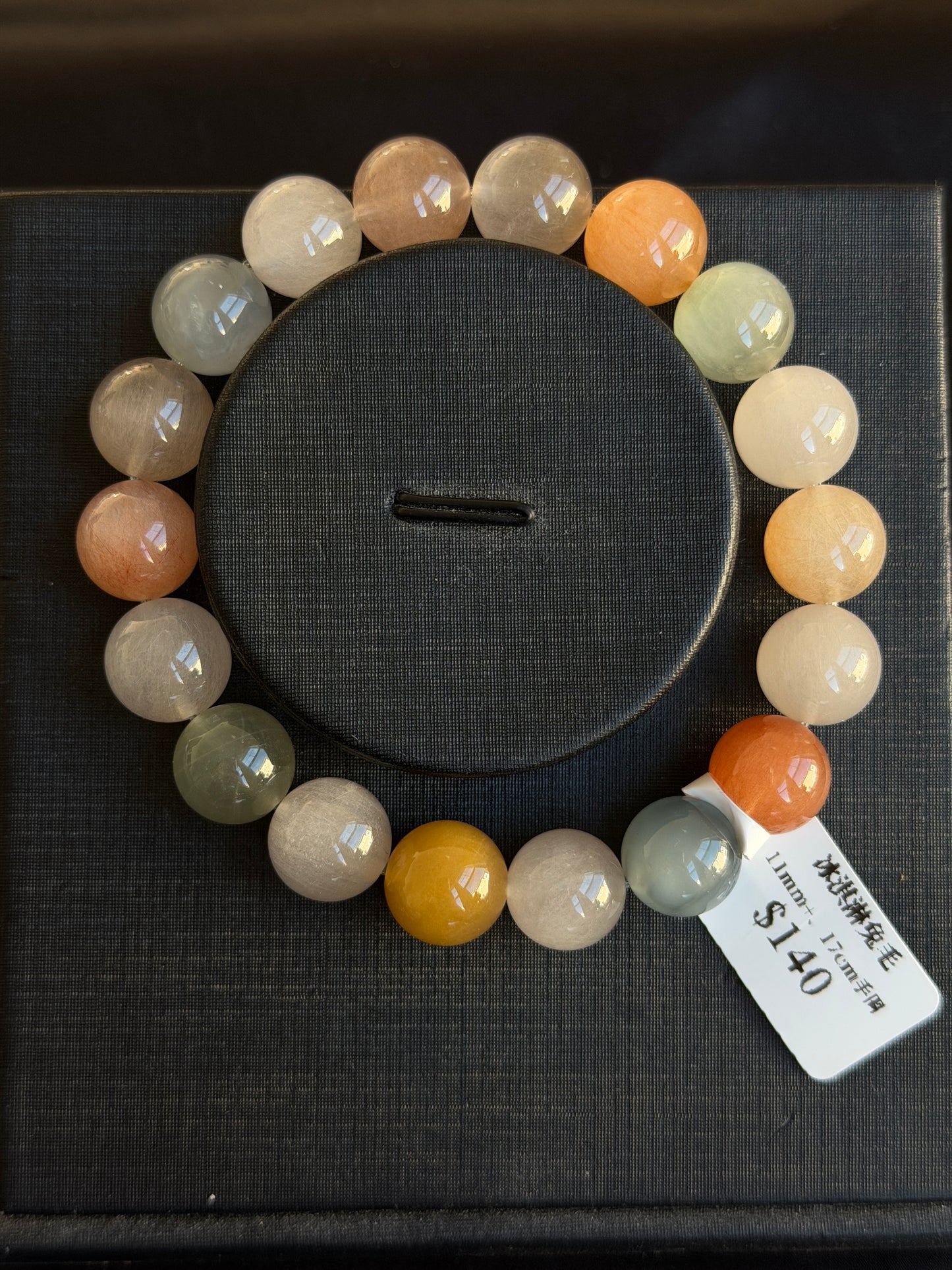 Ice cream colored rabbit fur crystal