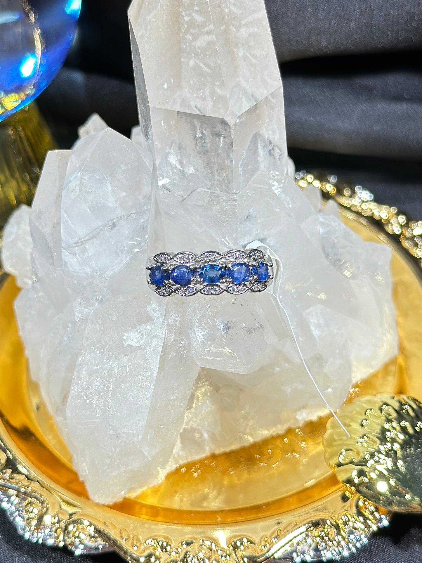 Sapphire S925 silver ring-1