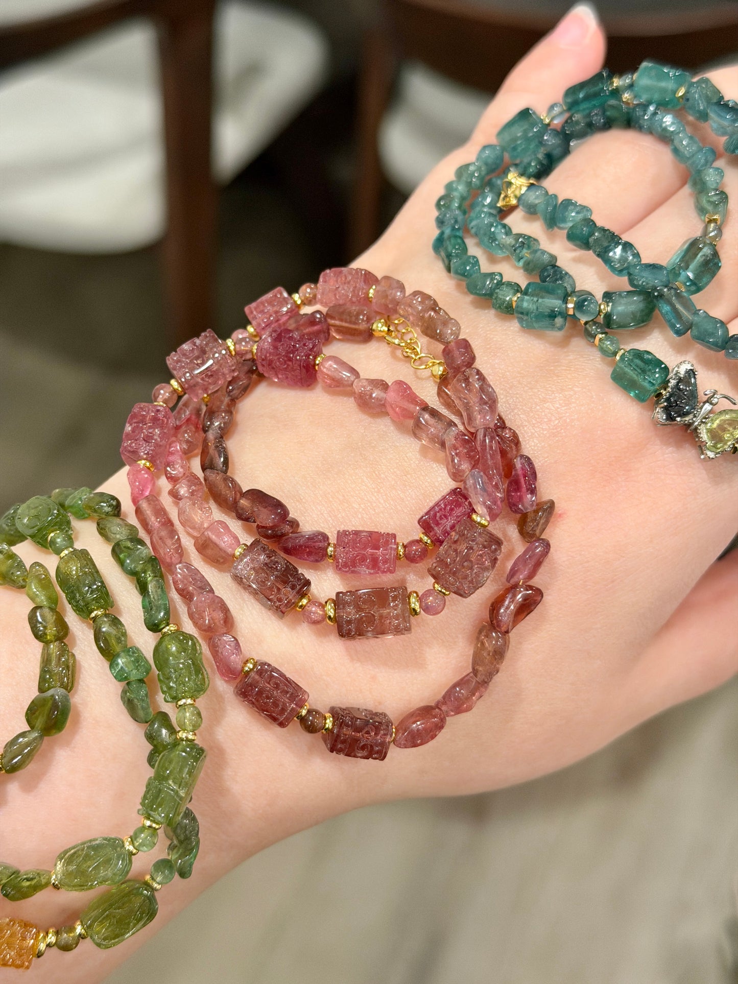 设计款 | 粉碧玺长链