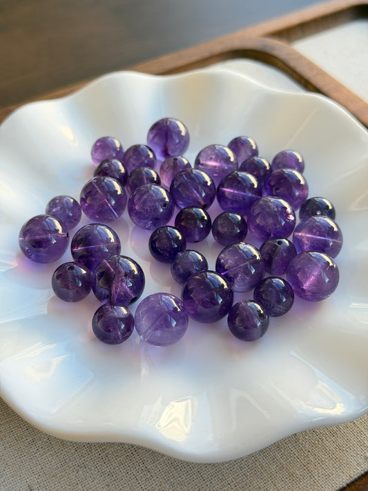 浅乌拉圭紫水晶单珠