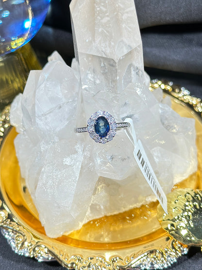 Sapphire S925 silver ring-2