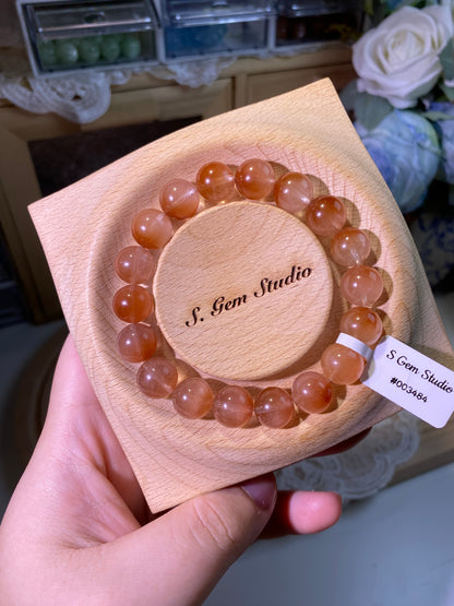 Bean paste pink rabbit hair crystal