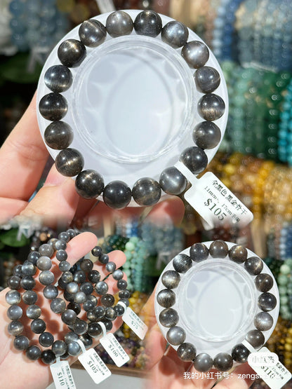 All black black gold backbone crystal