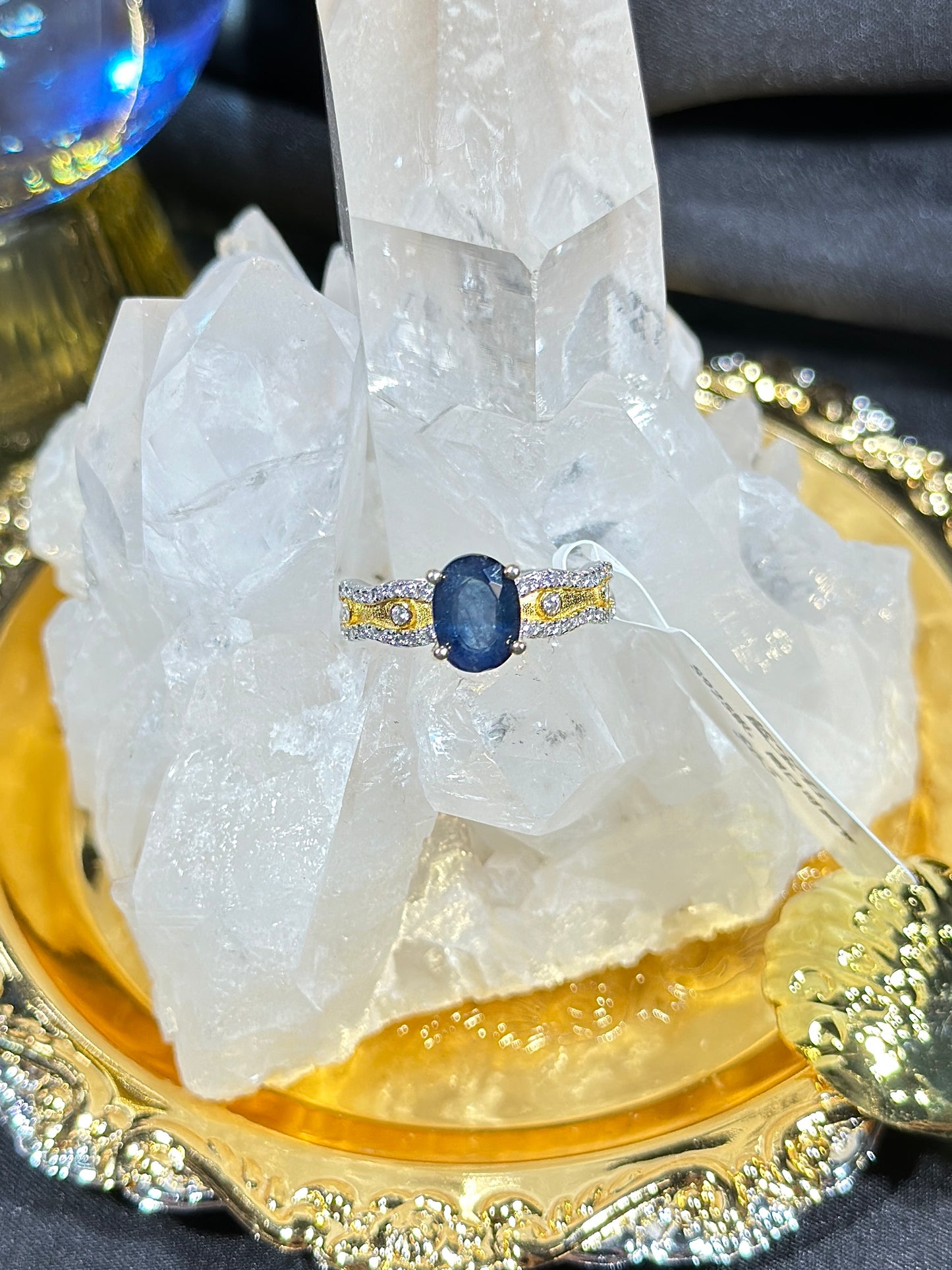 Sapphire S925 silver ring-2