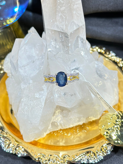 Sapphire S925 silver ring-2