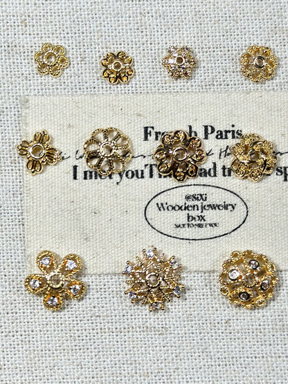 Light gold torus spacer accessories