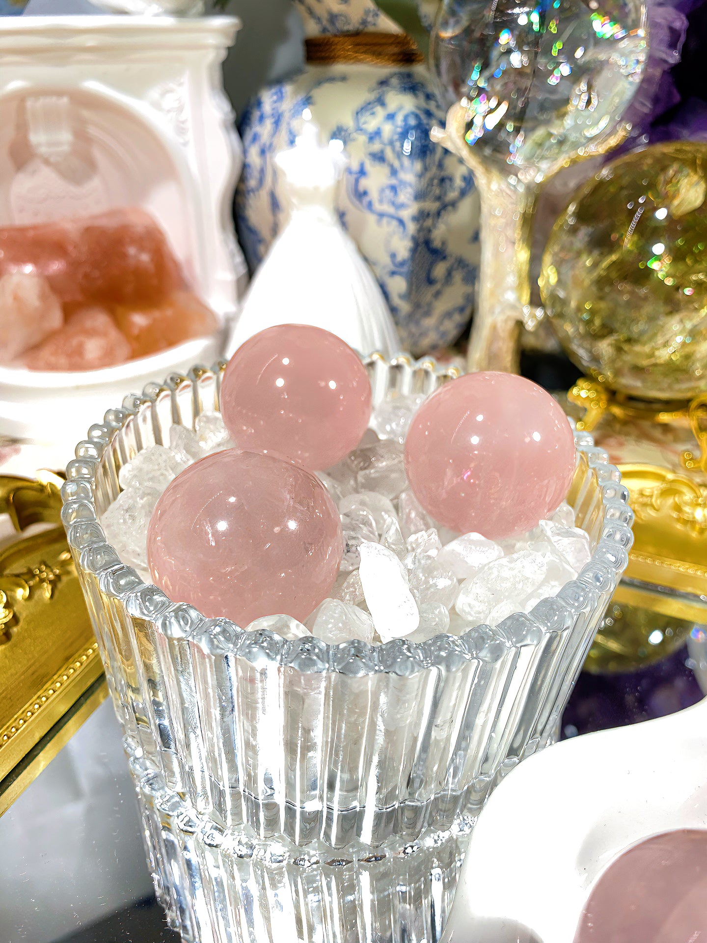 Madagascar pink crystal ball