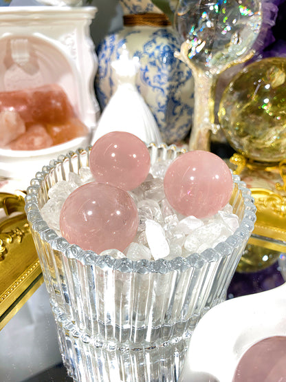 Madagascar pink crystal ball