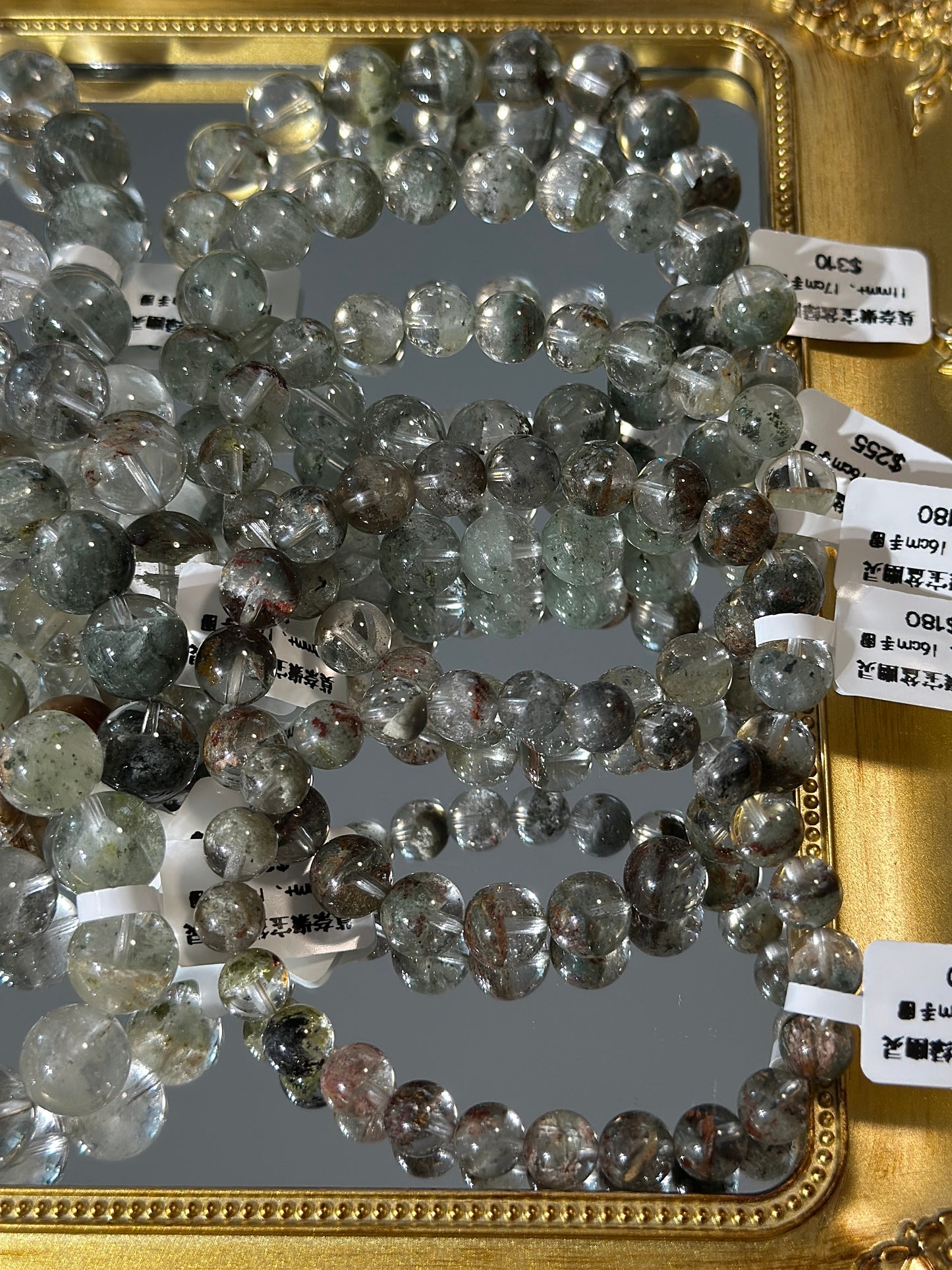 Monet Cornucopia Green Phantom Crystal