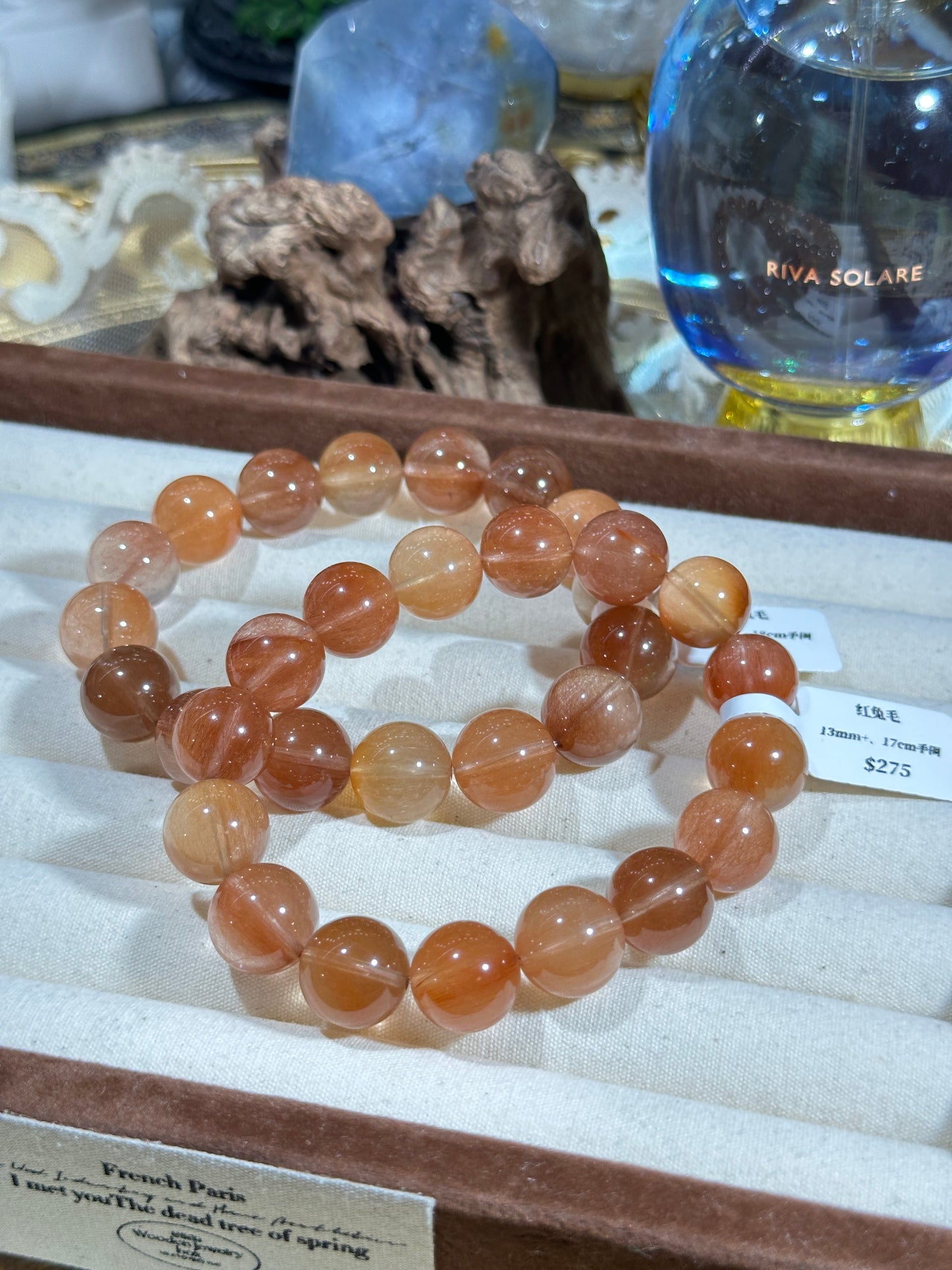 Red rabbit fur crystal