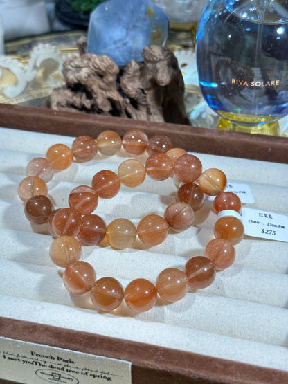 Red rabbit fur crystal