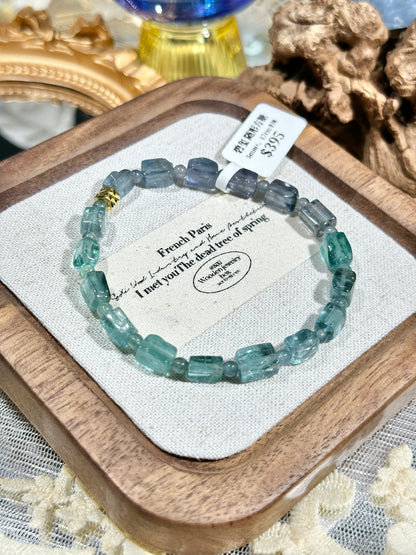 Free-Shaped Sugar Cube Blue Purple Tourmaline