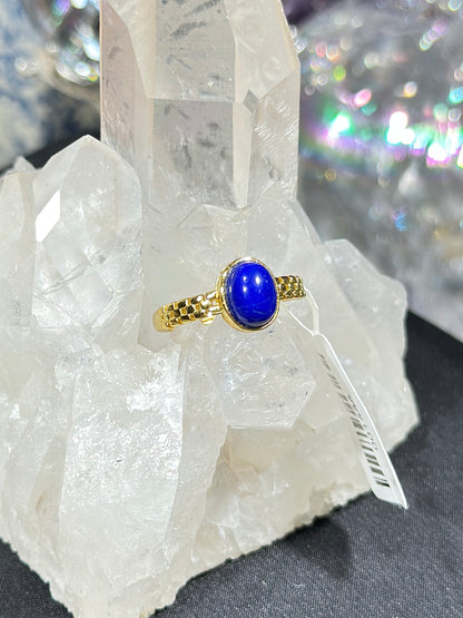 青金石S925银戒指