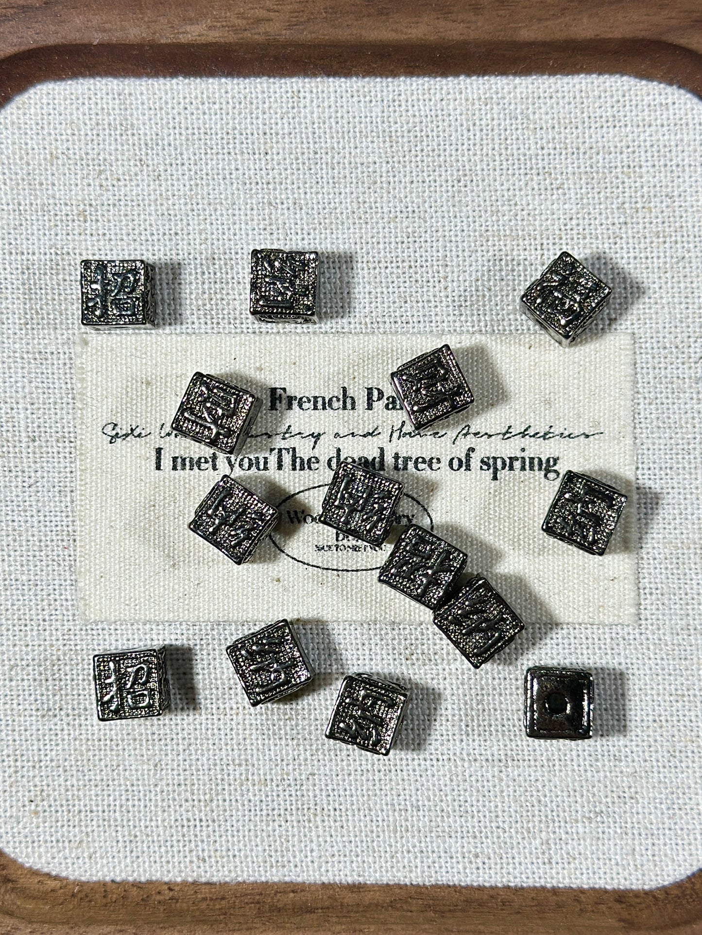 Gun black spacer bead ring