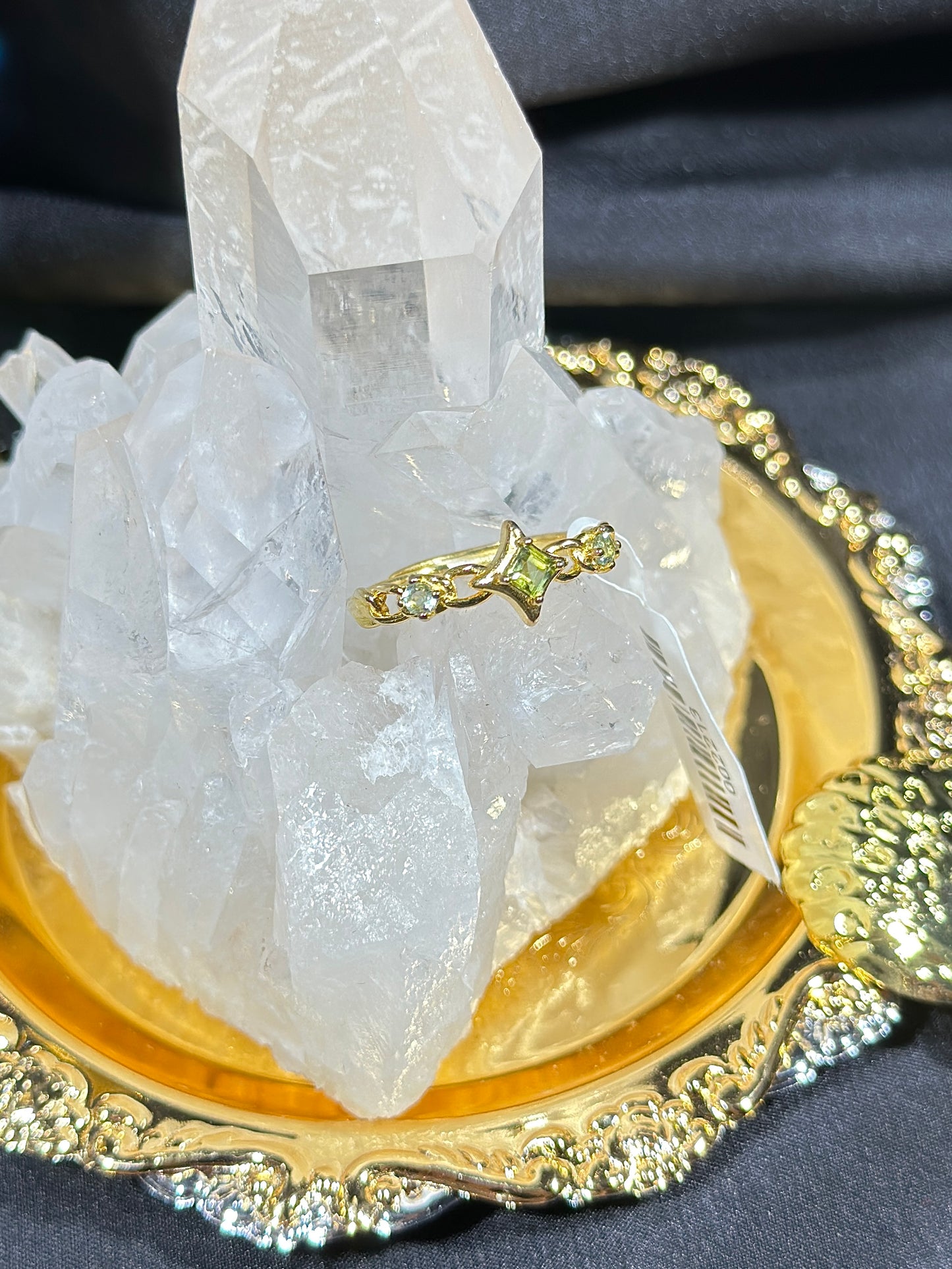 Peridot S925 silver ring-2