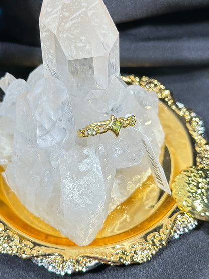 Peridot S925 silver ring-2