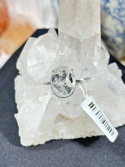 Black Shining S925 Silver Ring