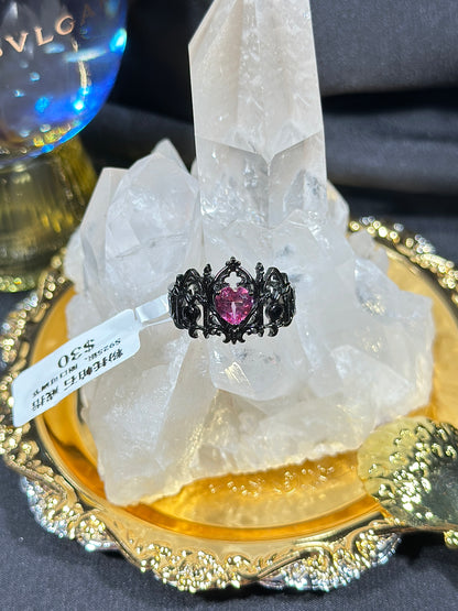 Pink Topaz S925 Silver Ring