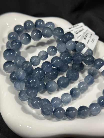 Steel wire blue rabbit fur crystal