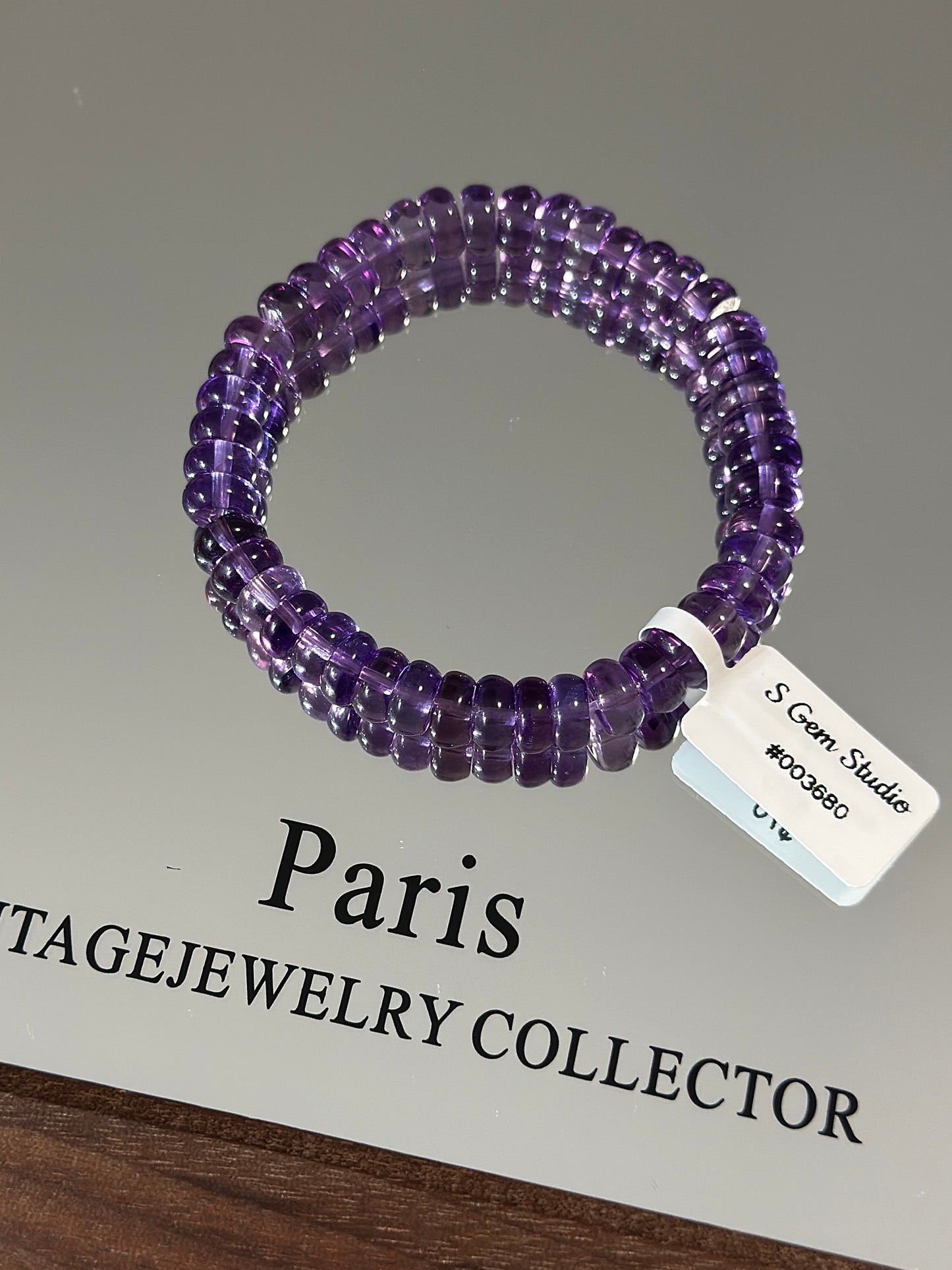Brazilian Amethyst Abacus Beads