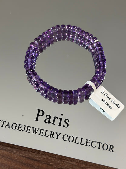 Brazilian Amethyst Abacus Beads