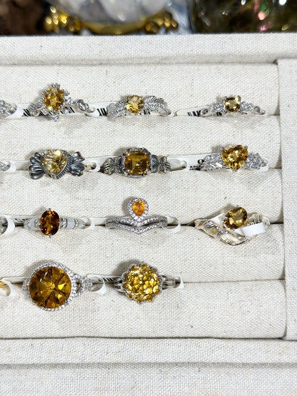 Citrine Ring S925 Silver