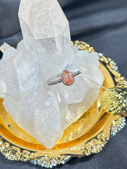 Golden Strawberry S925 Silver Ring