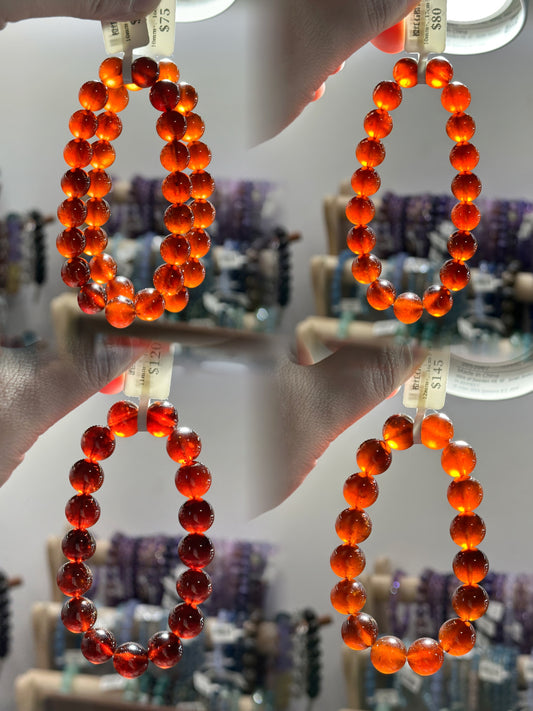 Orange-red garnet