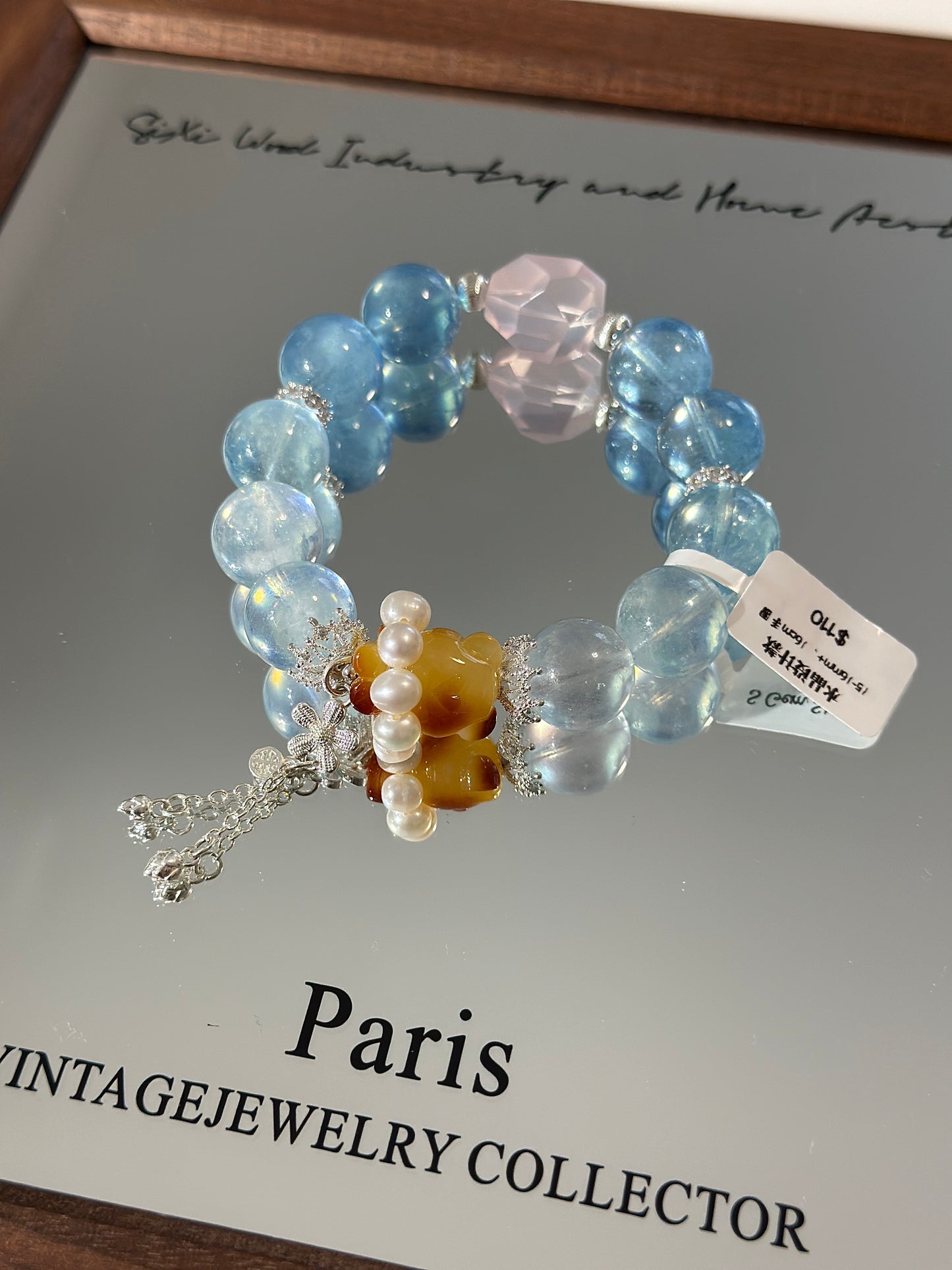 Design | Aquamarine, Rose Quartz and Beeswax Bear