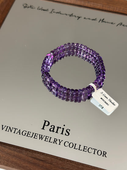 Brazilian Amethyst Abacus Beads