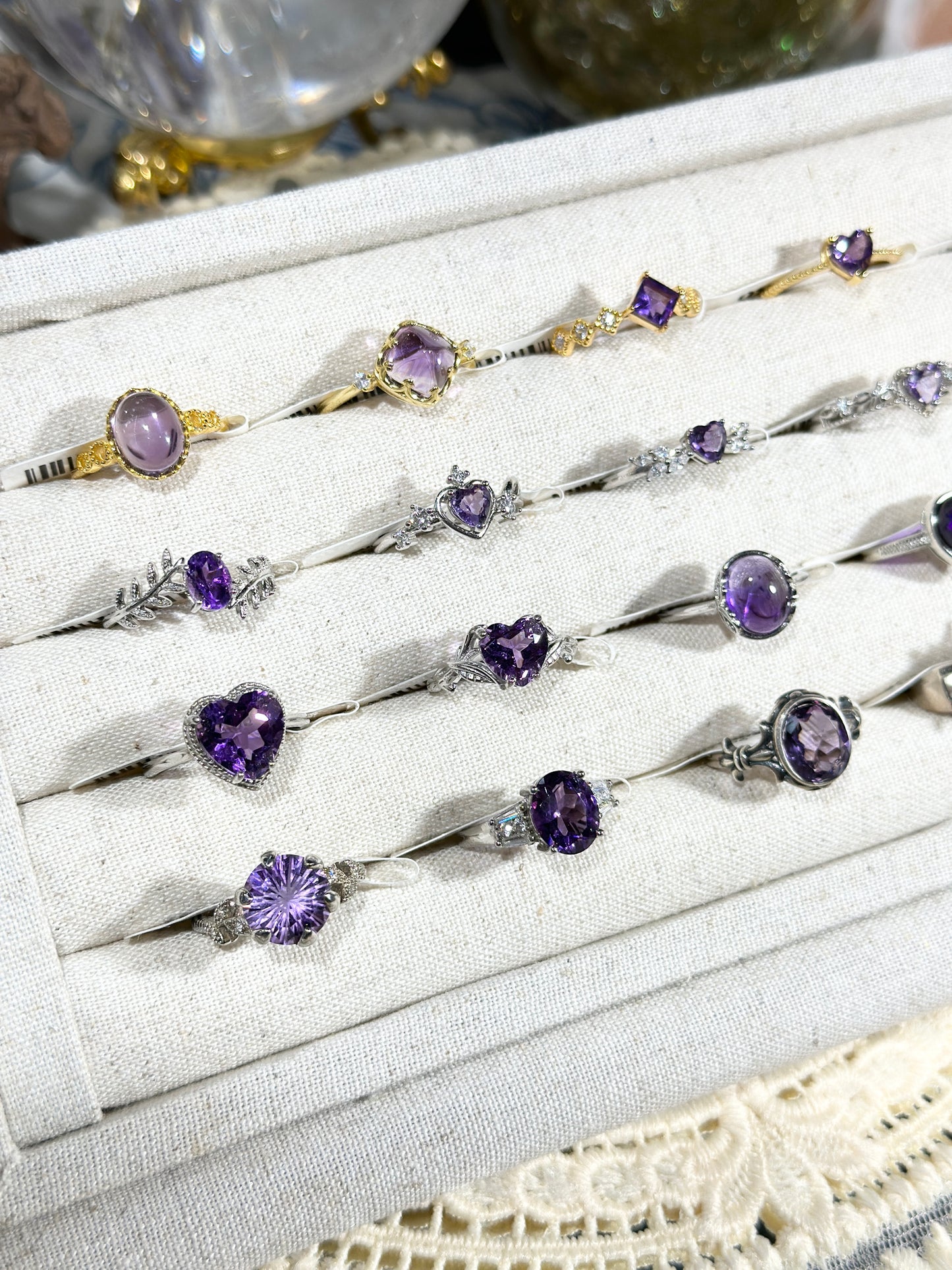 Amethyst Ring S925 Silver