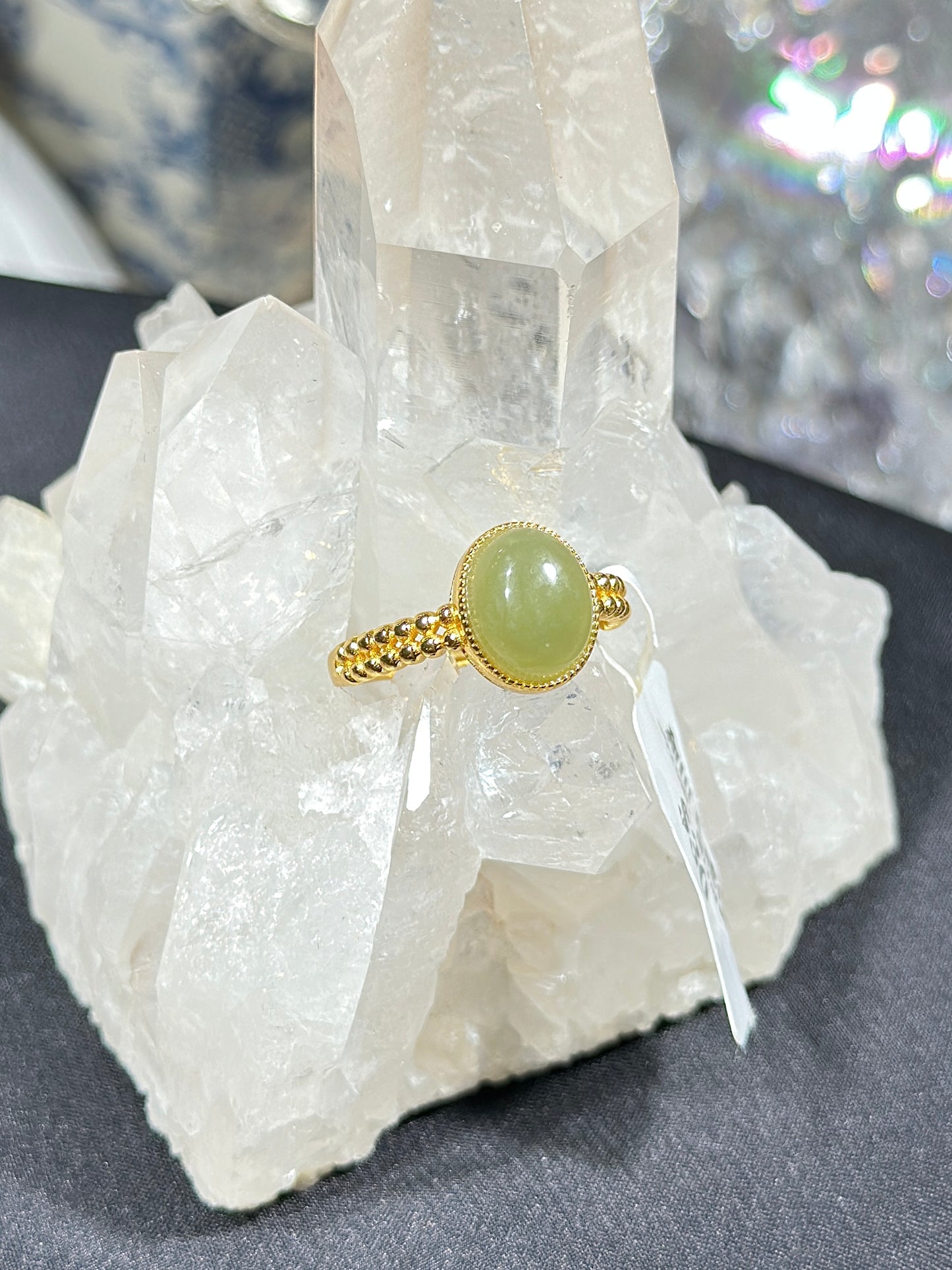 和田玉S925银戒指