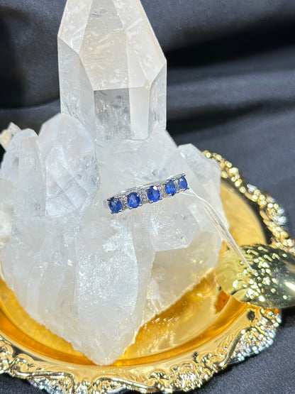 Sapphire S925 silver ring-2