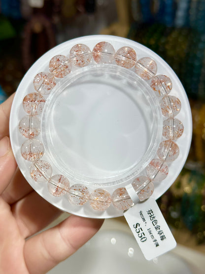 芬达色金草莓水晶