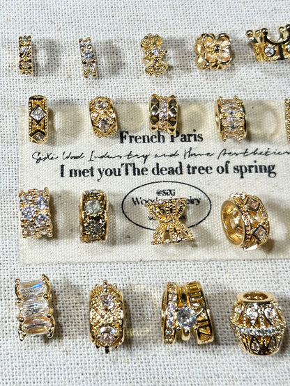 Light gold spacer ring spacer