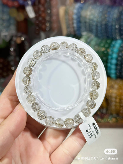 Clear Devil Silver Rutilated Quartz Crystal