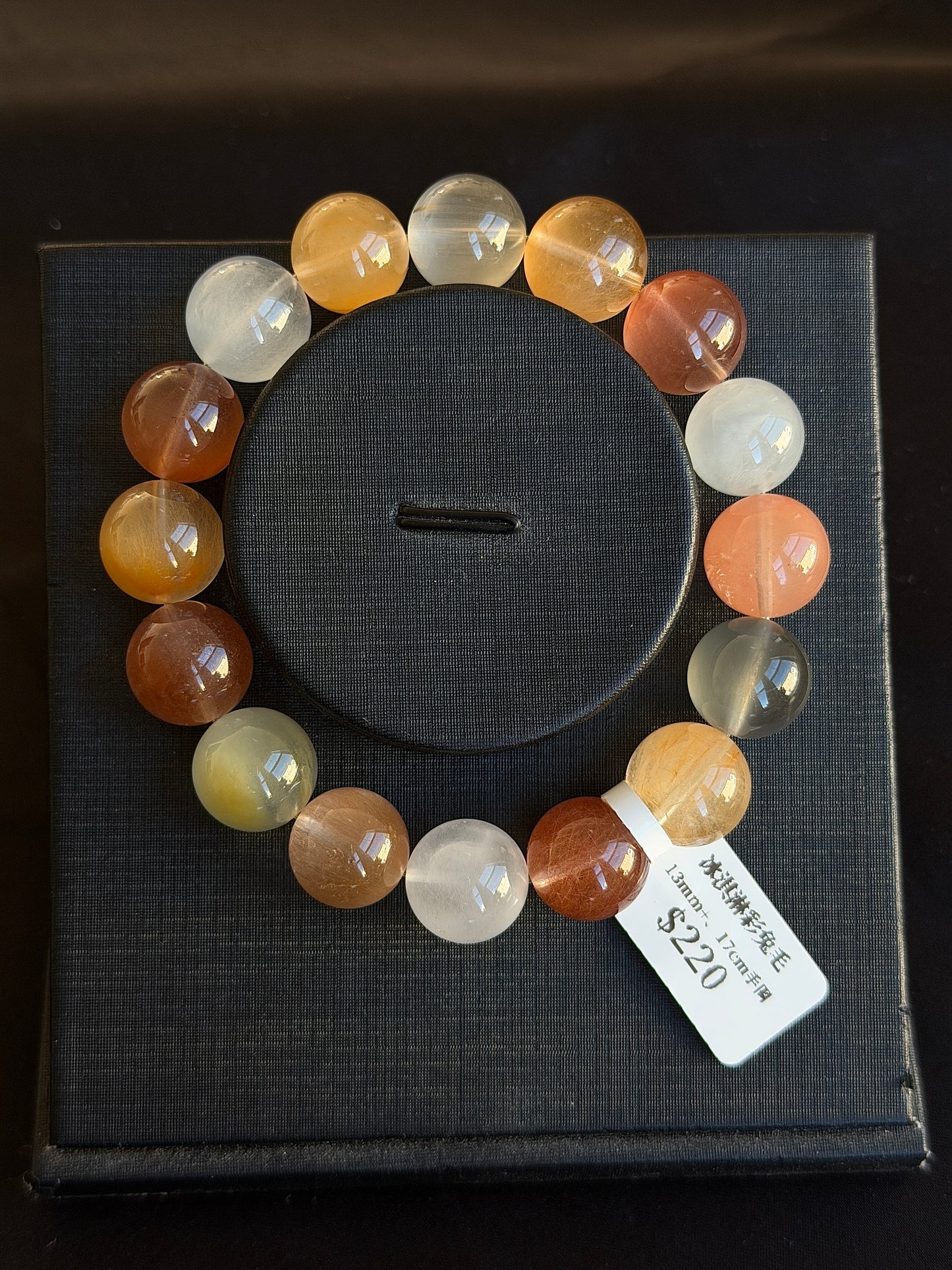 Ice cream colored rabbit fur crystal