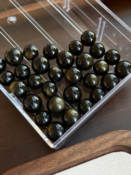 Golden Obsidian Single Bead