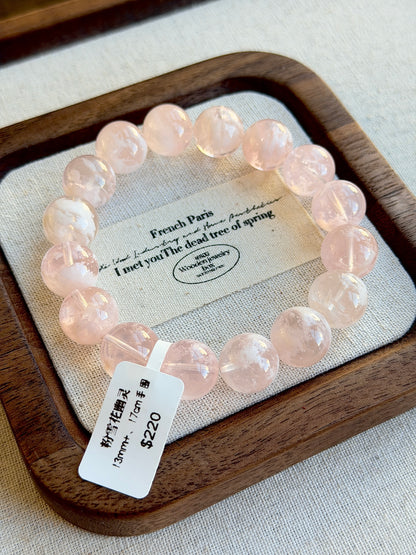 Pink Snowflake Ghost Crystal