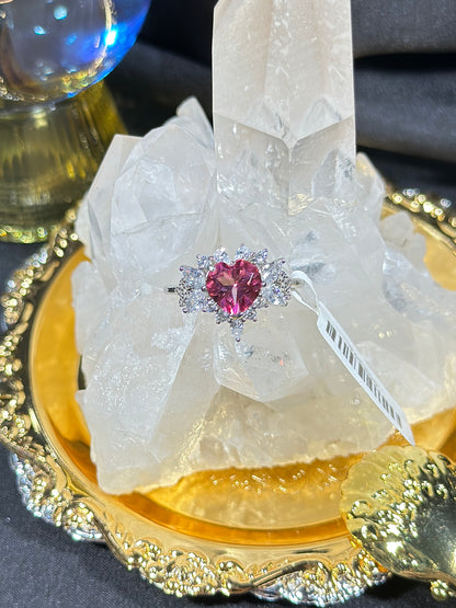 Pink Topaz S925 Silver Ring