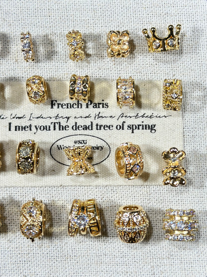 Light gold spacer ring spacer