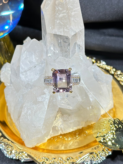 Ametrine S925 Silver Ring
