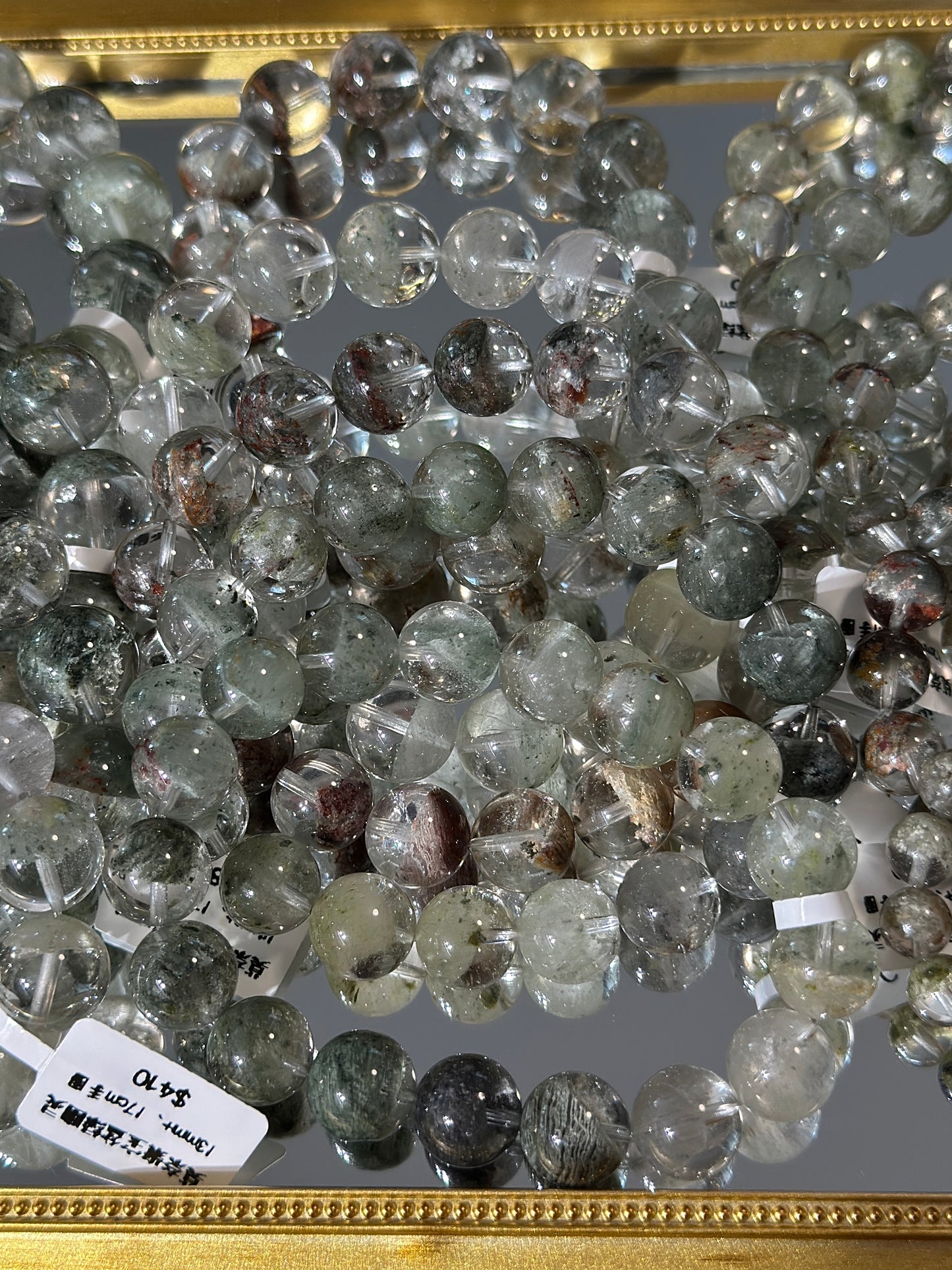 Monet Cornucopia Green Phantom Crystal