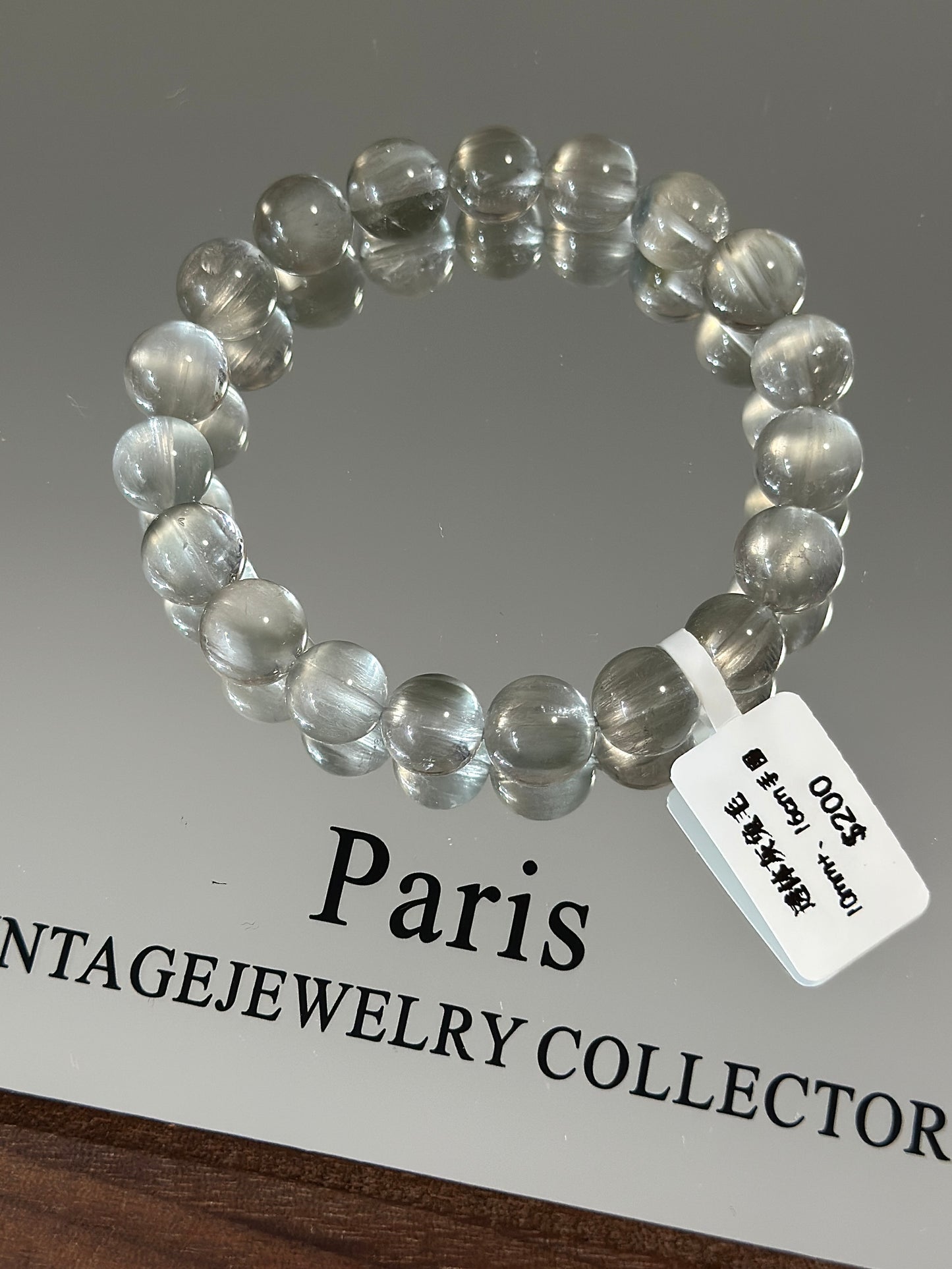 透体灰兔毛水晶