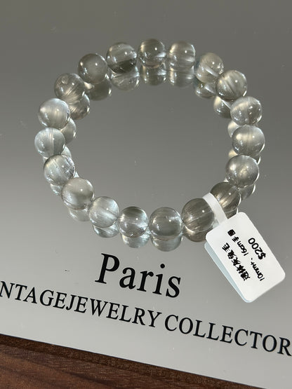 透体灰兔毛水晶