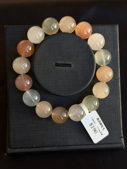 Ice cream colored rabbit fur crystal