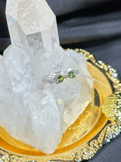 Peridot S925 silver ring-1
