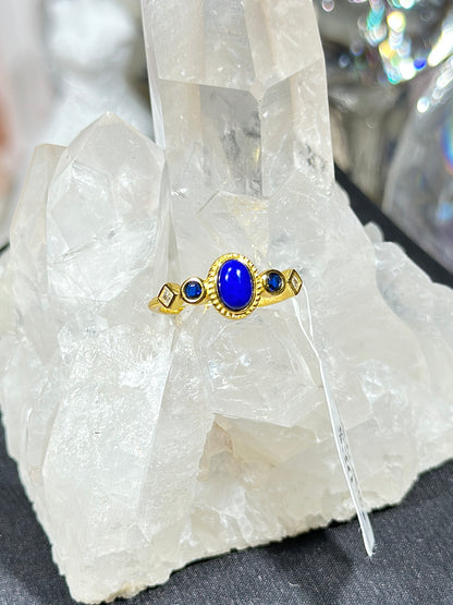 青金石S925银戒指