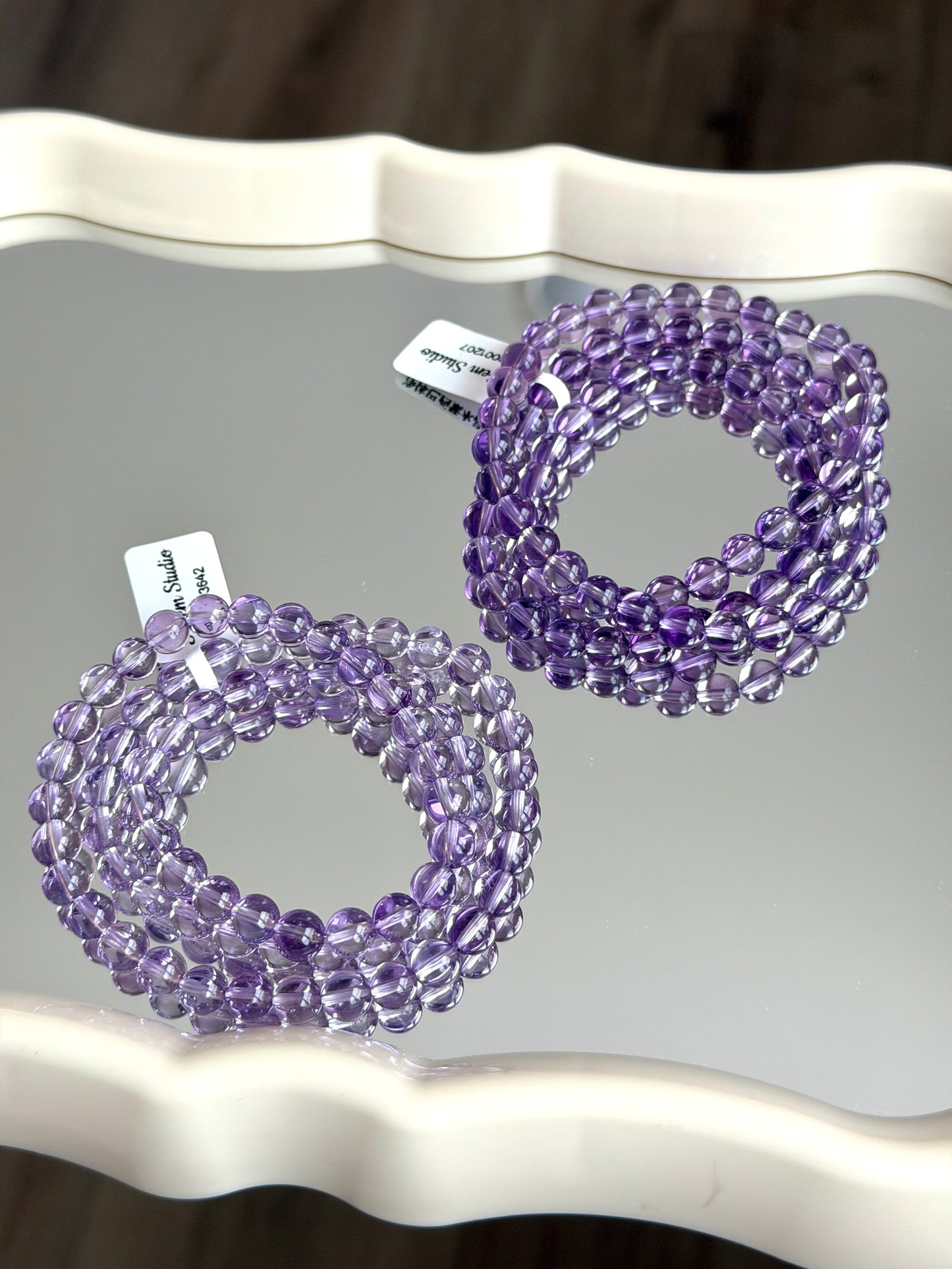 Clean Brazilian Amethyst Multi-Wrap Bracelet