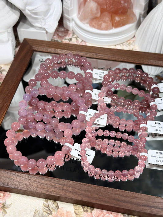 Purple Madagascar Rose Quartz